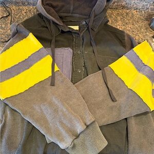 We The Free Black Button-Up Jacket